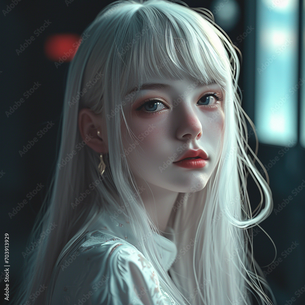 Fototapeta premium Anime girl