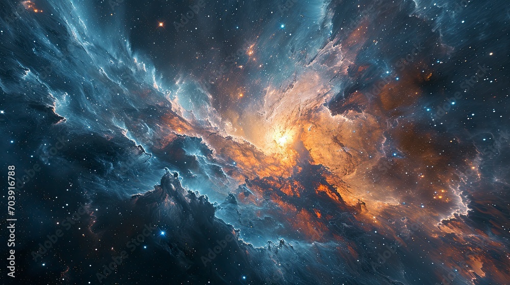 Starfield Deep Space Many Light Years, Background Banner HD