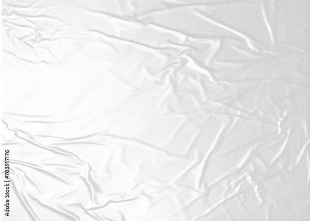 Obraz premium Transparent wrinkled plastic white plastic