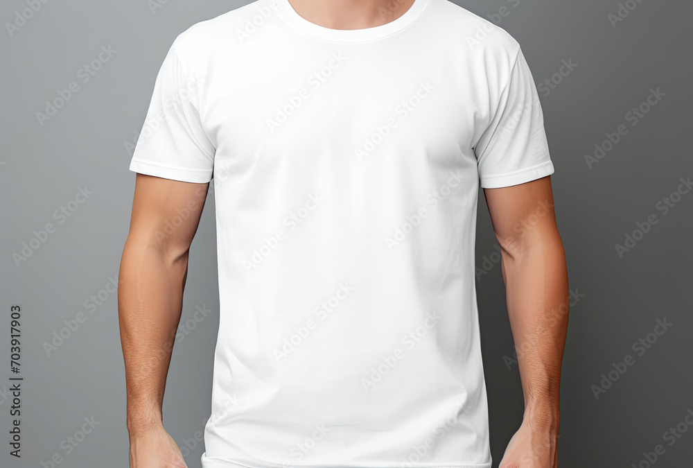 Ethereal Elegance, A Visionary Portrait of a Noble Gentleman Wearing a Crisp White T-Shirt Ethereal Elegance, A Visionary Portrait of a Noble Gentleman Wearing a Crisp White T-Shirt