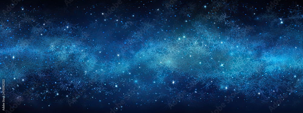 Vast Dark Blue Space Overflowing With Countless Sparkling Stars