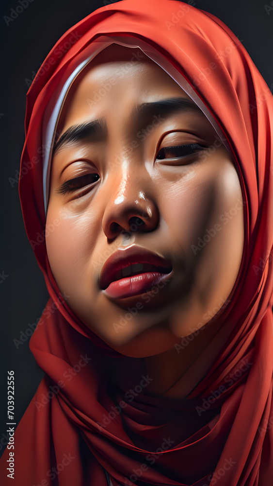 portrait of a woman in a veil, portrait of a person, hijab of a person, Carakter a Muslim woman wearing hijab stares with hope, 3D Carakter a Muslim, islamic woment, beautiful women wearing hijab portrait of a woman in a veil, portrait of a person, hijab of a person, Carakter a Muslim woman wearing hijab stares with hope, 3D Carakter a Muslim, islamic woment, beautiful women wearing hijab