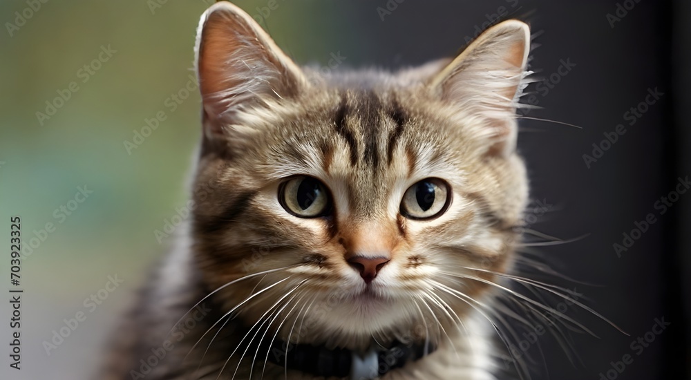 portrait of a cute cat. IA generativa
