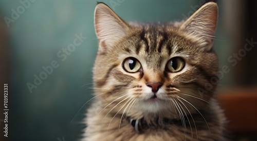 portrait of a cute cat. IA generativa 