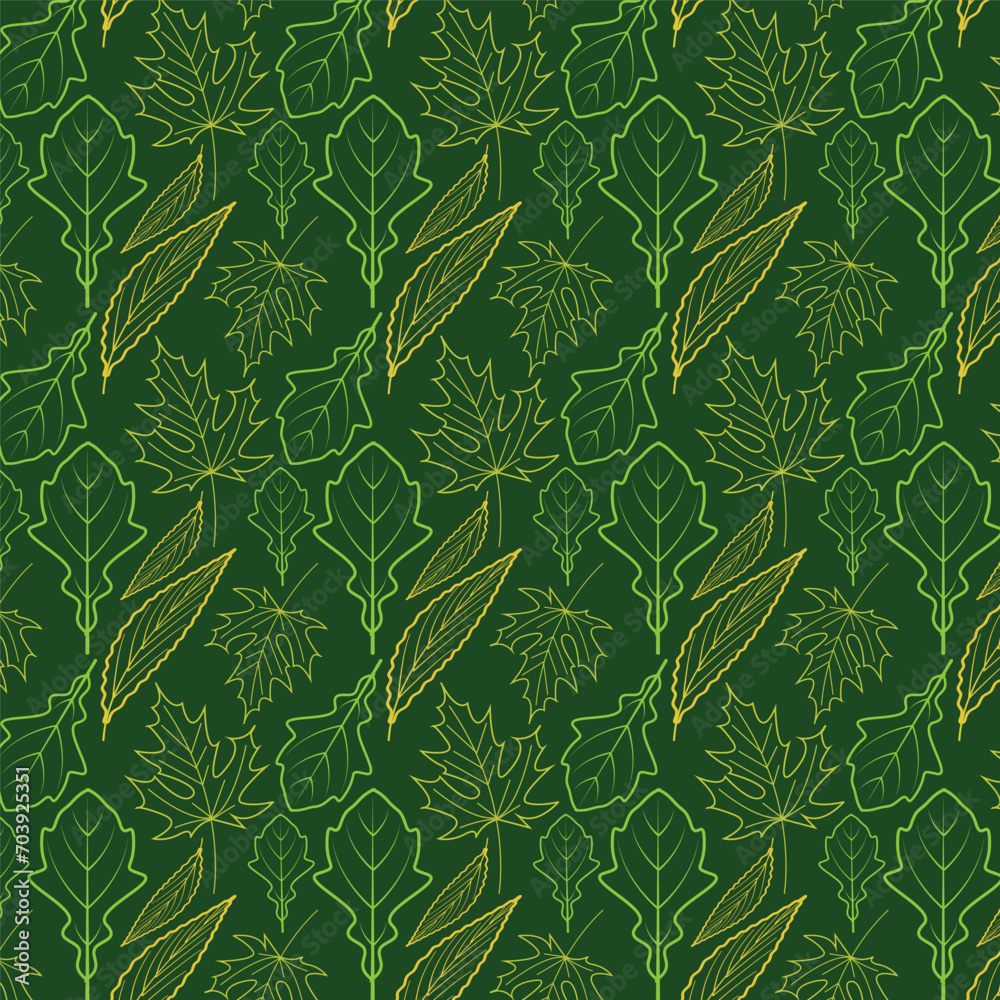 Whimsical Woodlands: Forest-Inspired Patterns for a Magical Touch Leaf Pattern