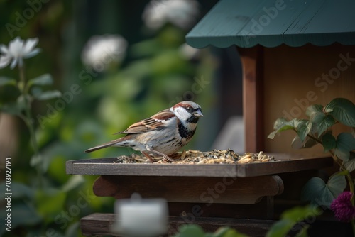 female house sparrow photo