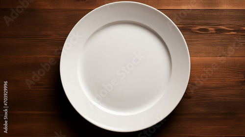 empty white plate representing anorexia issues
