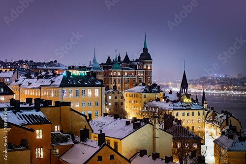 Photography Sodermalm district area in central Stockholm Sweden