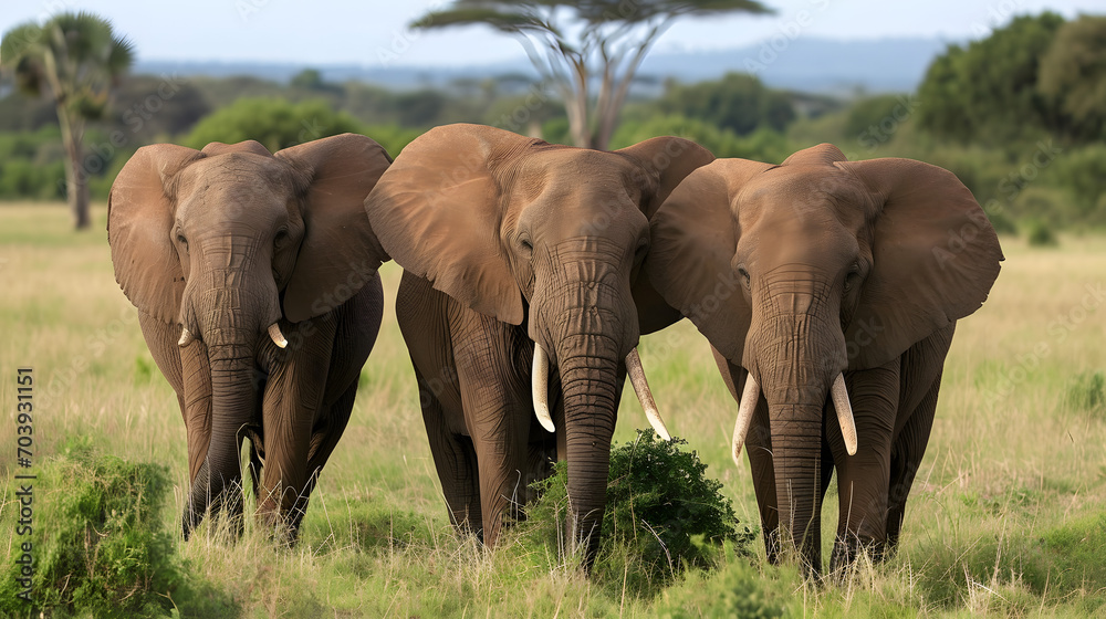 Obraz premium african elephants