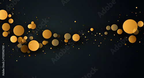 gold dots falling on a dark background  3d rendering stock photo 5038138