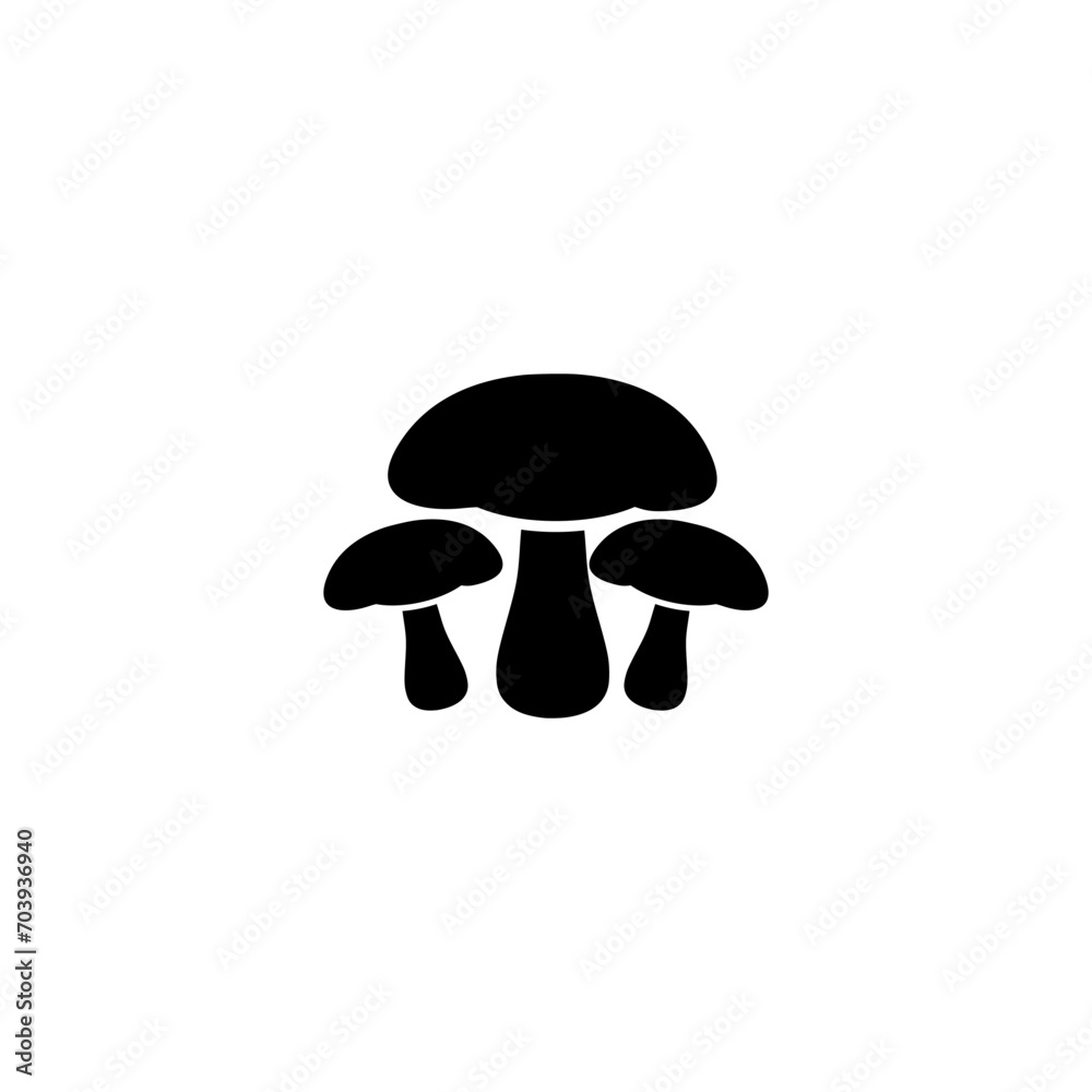 Mushroom icon isolated on white background Mushroom icon isolated on white background