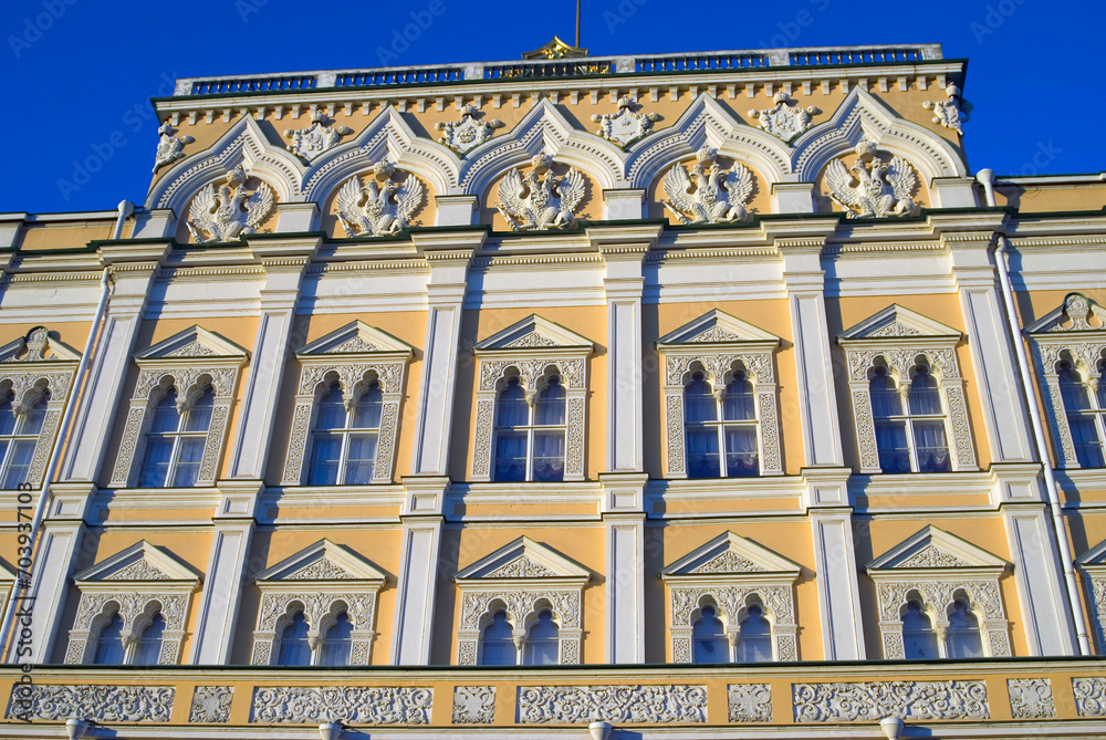 Grand Kremlin Palace of Moscow Kremlin. Color photo