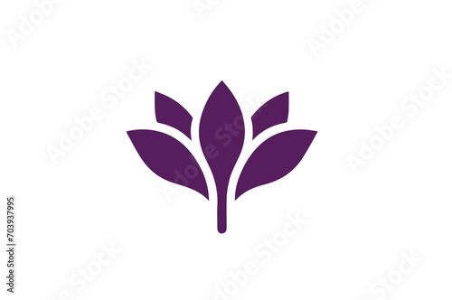 Saffron Spice Elegance Vector Icon