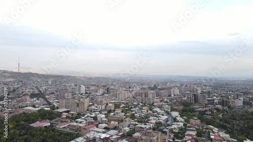 Yerevan, Armenia, buildings, streets, parks, people, life, summer, holiday, city, aerial, sunny, beautiful, panoramic, capital city, Europe, Vacation, center, cascade, University, day, urban