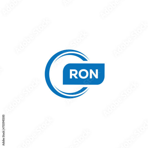  RON letter design for logo and icon.RON typography for technology, business and real estate brand.RON monogram logo.