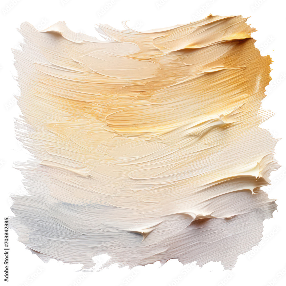 Obraz premium beige color brush stroke isolated