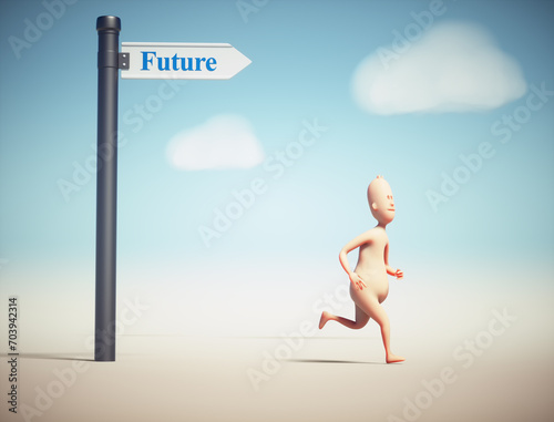 3d human  character with a ...