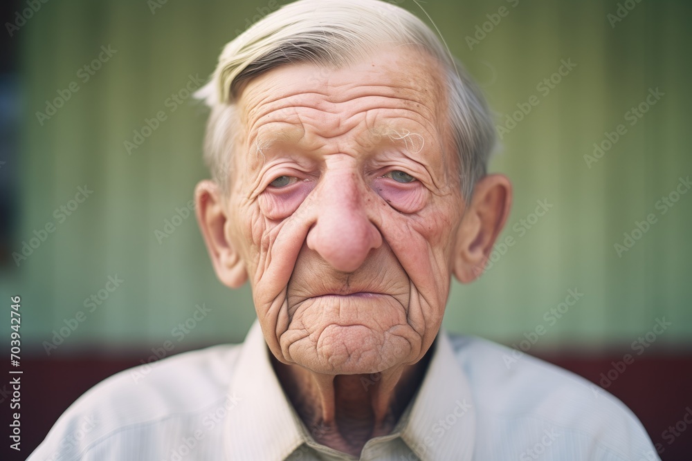 elderly portrait with deep, textured wrinkles elderly portrait with deep, textured wrinkles