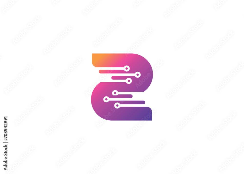 Letter Z Technology vector monogram logo design template. Letter Z molecule, Science and Bio technology Vector logo Design Letter Z Technology vector monogram logo design template. Letter Z molecule, Science and Bio technology Vector logo Design