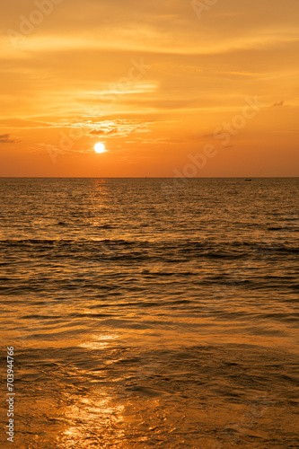 Sunset in Negombo Beach, Sri Lanka