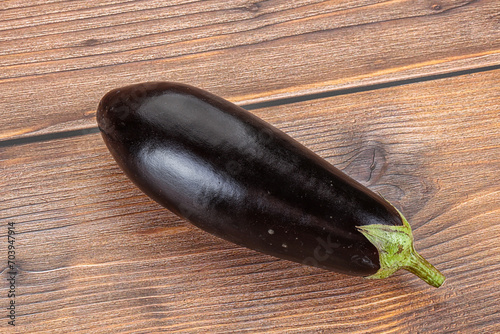 Raw ripe eggplant for cooking