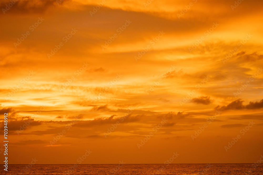 Sunset in Negombo Beach, Sri Lanka