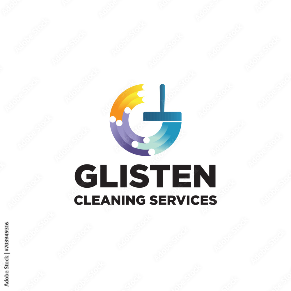 an elegant and modern minimalist cleaning service logo suitable for various company needs