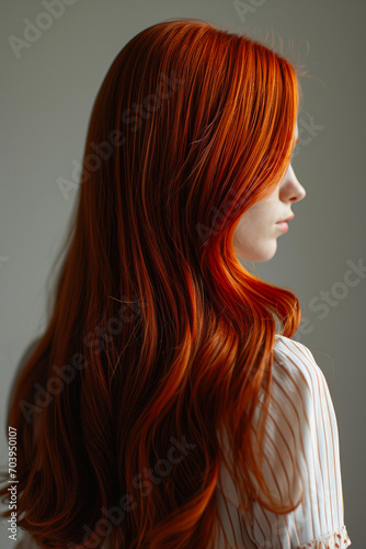 Elegant Colored Hair in Natural Light