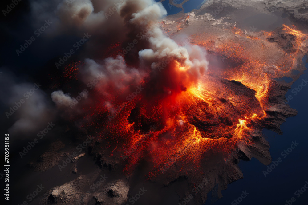 Eruptive Spectacle: Captured by Space Surveillance