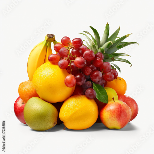 fresh ugly fruit on transparent background created with Generative Ai