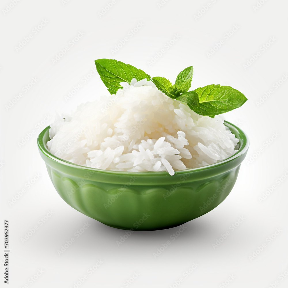 fresh boiled rice in bowl with peas transparent background created with Generative Ai fresh boiled rice in bowl with peas transparent background created with Generative Ai