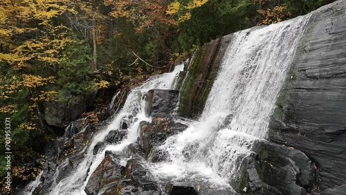 The « chute au rats » (Rats Waterfall) in the St Zenon sector of the Mont-Tremblant National Park (Saint-Zenon, Quebec, Canada) photo