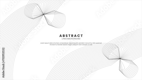 Abstract background of luxury black lines banner slides background
