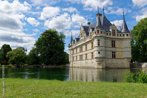 Azay-le-Rideau Castle, one of the most popular castle in France