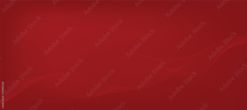 Abstract red gradient background with wavy lines Stock Vector | Adobe Stock