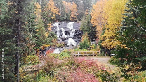 The « chute au rats » (Rats Waterfall) in the St Zenon sector of the Mont-Tremblant National Park (Saint-Zenon, Quebec, Canada) photo