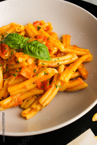  Classic Italian Culinary Delight Pasta with tomato and basil Sauce