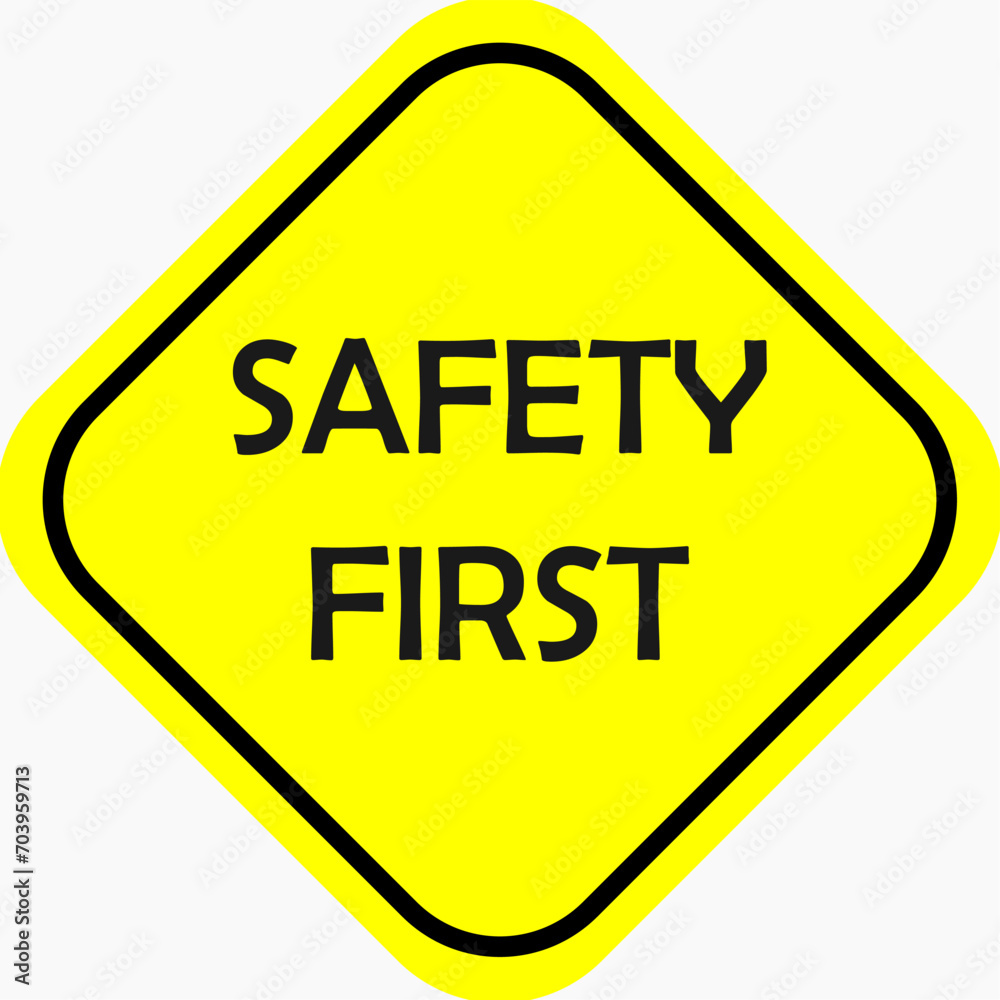 Safety First Simbols for icon Safety Sign and label Safety First Simbols for icon Safety Sign and label