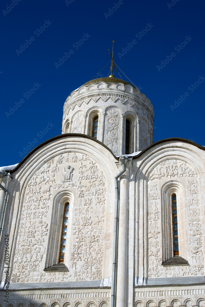 Ancient church in Vladimir town, Russia