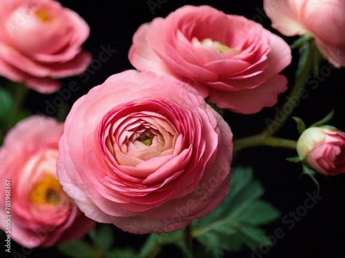 pink roses in a garden