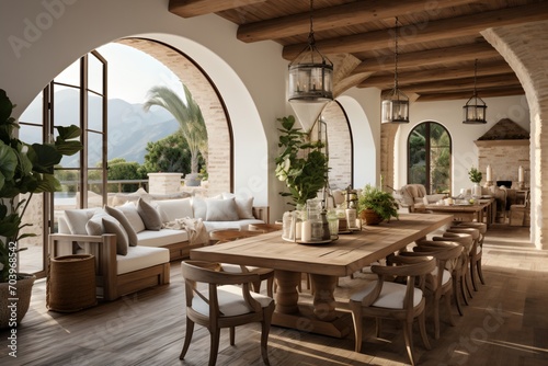 Elegant Mediterranean style home interior © duyina1990