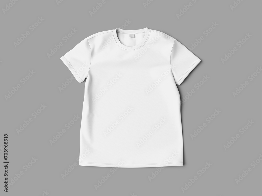 Men tshirt 3d isolated mockup top view Men tshirt 3d isolated mockup top view