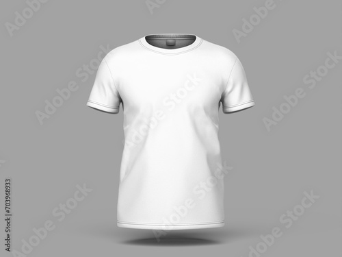 Men tshirt 3d isolated mockup front view