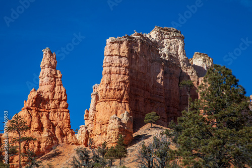 Scenic Winter Landscape in Bryce Canyon National Park Utah