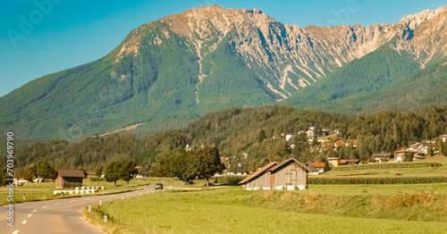 Alpine summer view near Tarrenz, Imst, Tyrol, Austria photo