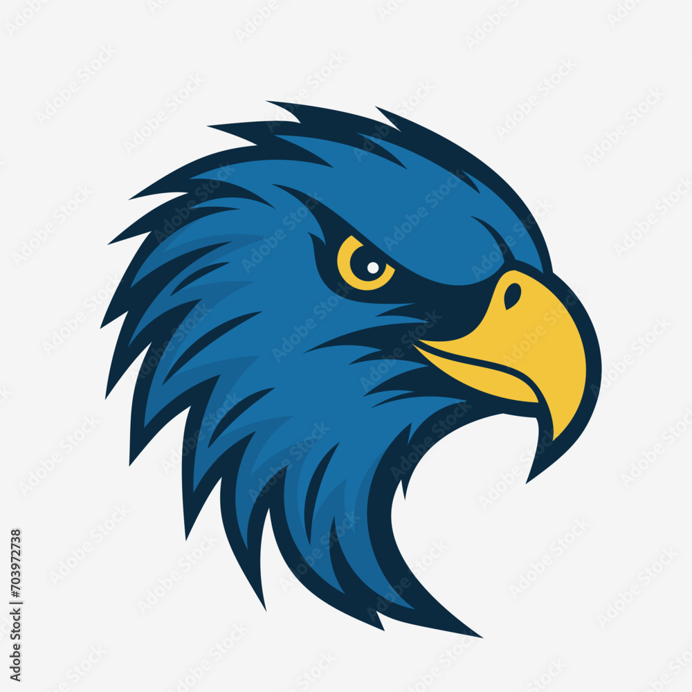 Fototapeta premium Eagle head mascot logo. Vector illustration