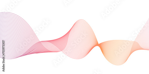 Modern seamless abstract dynamic flowing wave lines background, geometric modern wave lines pattern on white background, abstract geometric technology relaxing wallpaper.