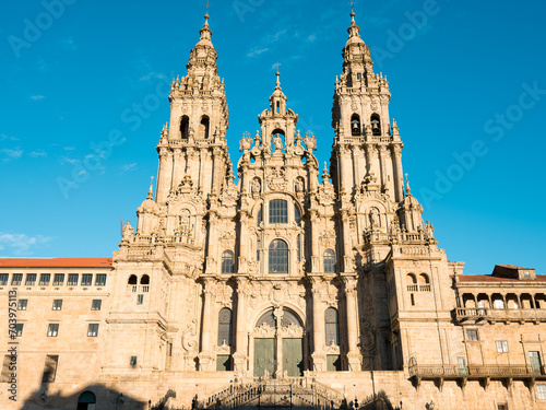 Cathedral of Santiago de Compostela, Galicia, Spain. High quality photo