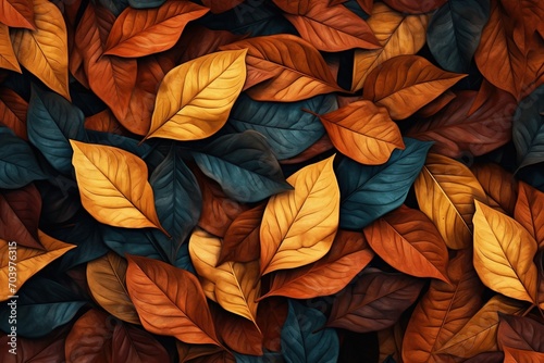 Colorful autumn leaves background