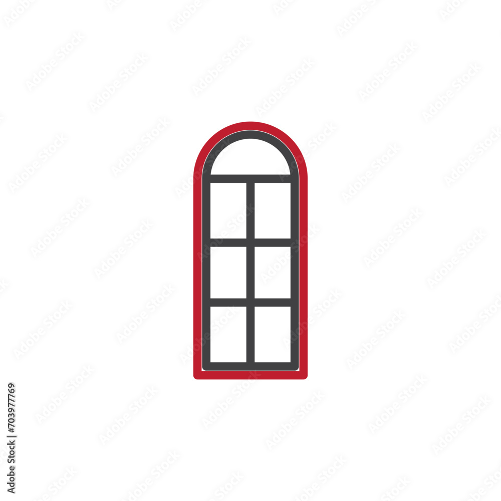 window icon. sign for mobile concept and web design. outline vector icon. symbol, logo illustration. vector graphics.